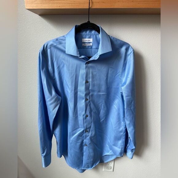 COPY - MENS CALVIN KLEIN BUTTON UP SIZE 15 1/2 32/33 - Picture 1 of 4